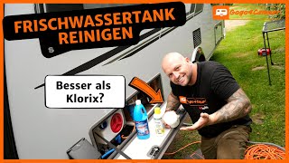 Wassertank im Wohnwagen / Wohnmobil reinigen, desinfizieren & entkalken  So machen wir das