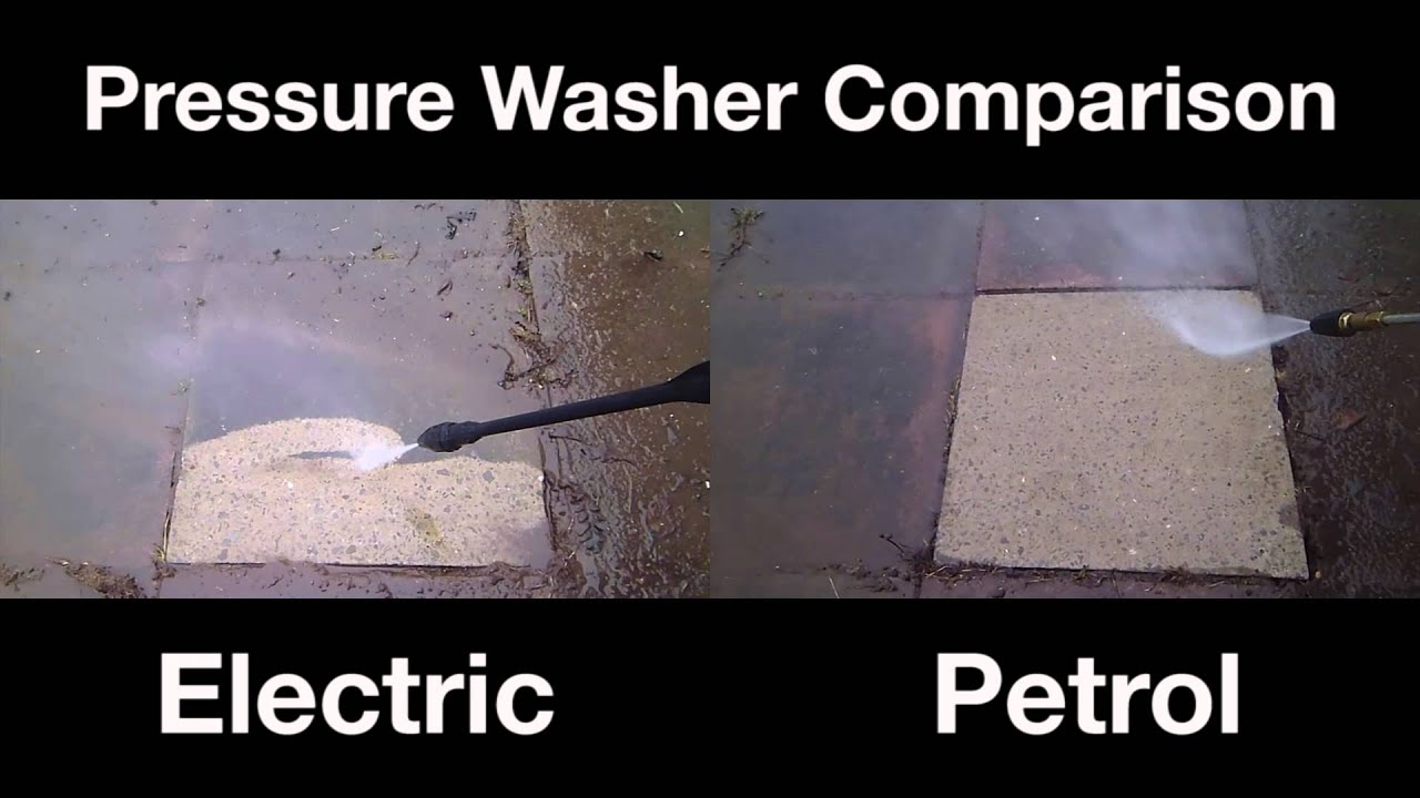 Pressure Washer Comparison Petrol vs. Electric YouTube