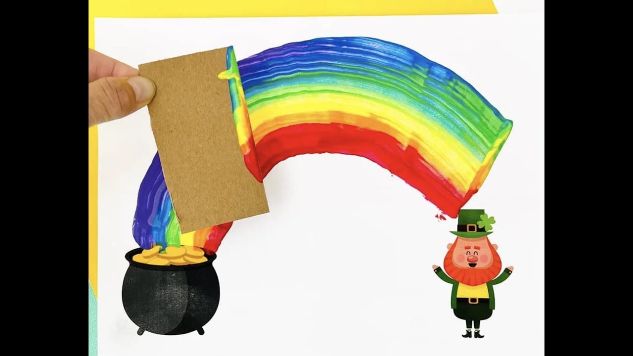 St. Patrick's Day Leprechaun Rainbow Craft