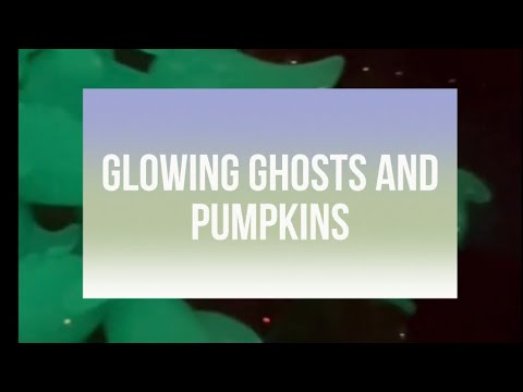 Glowing ghosts and pumpkins - YouTube