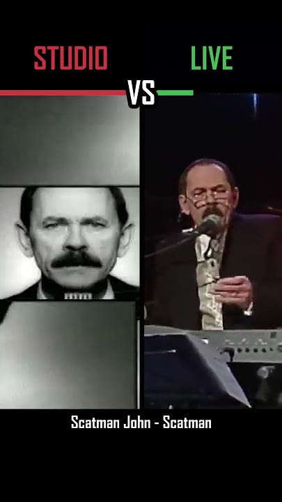 STUDIO vs LIVE: Scatman John - Scatman (Ski-Ba-Bop-Ba-Dop-Bop) - #shorts #versus #music