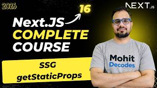 NextJS Tutorial #47 - getStaticProps in Next.js | Static Site Generation (SSG)