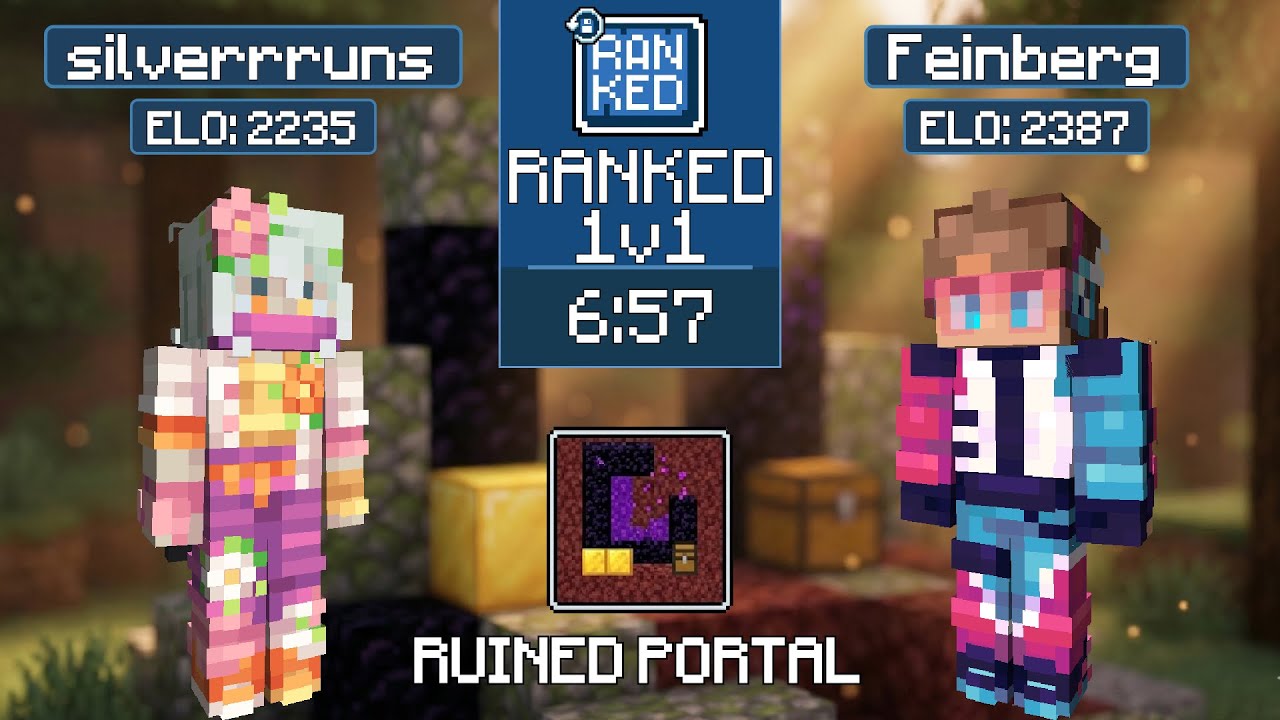 silverrruns vs Feinberg | MCSR Ranked | Ruined Portal Seed