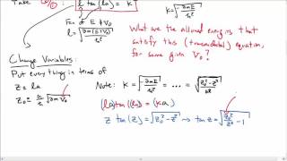 Finite Square Well Bound States Part 2