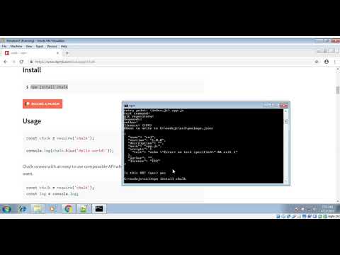 NodeJS chalk module for color text in console