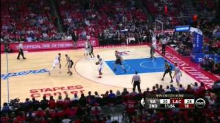 LA Clippers Game 7(5/2/15) JJ Redick Pinch Post Handoff