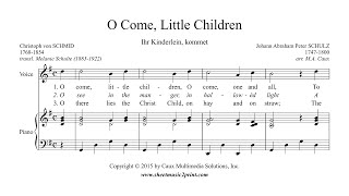O Come, Little Children - Voice (1/6 : Very High, G Major)