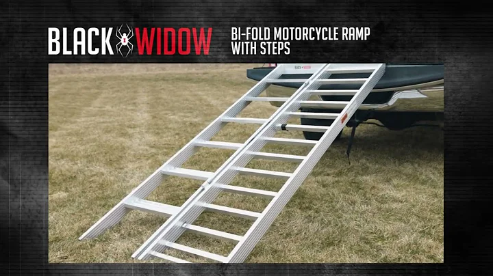 6’ 10.25” Bi-Fold Motorcycle Ramp with Steps