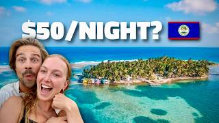 Staying at $50 a night SECRET ISLAND in Belize 🇧🇿