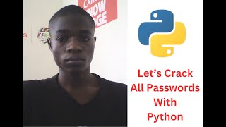 CRACK PASSWORDS WITH PYTHON##For Education Purpose Only