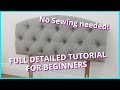 DIY | HOW TO UPHOLSTER A TUFTED HEADBOARD | DETAILED UPHOLSTERY TUTORIAL | FaceLiftInteriors