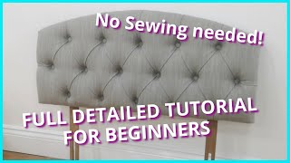 DIY | HOW TO UPHOLSTER A TUFTED HEADBOARD | DETAILED UPHOLSTERY TUTORIAL | FaceLiftInteriors