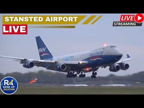 🔴 STANSTED AIRPORT LIVE | Cargolux & Air Zeta B747, Turkish Cargo & Geodis A330, Emirates Boeing 777