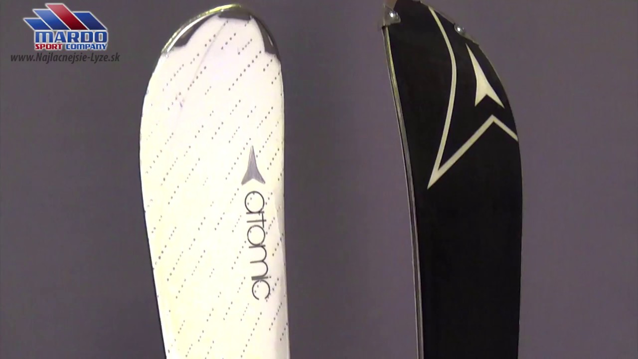 damske lyze ATOMIC CLOUD 75 D2 doubledeck, WHITE/black, handmade, + Atomic Lithium 10