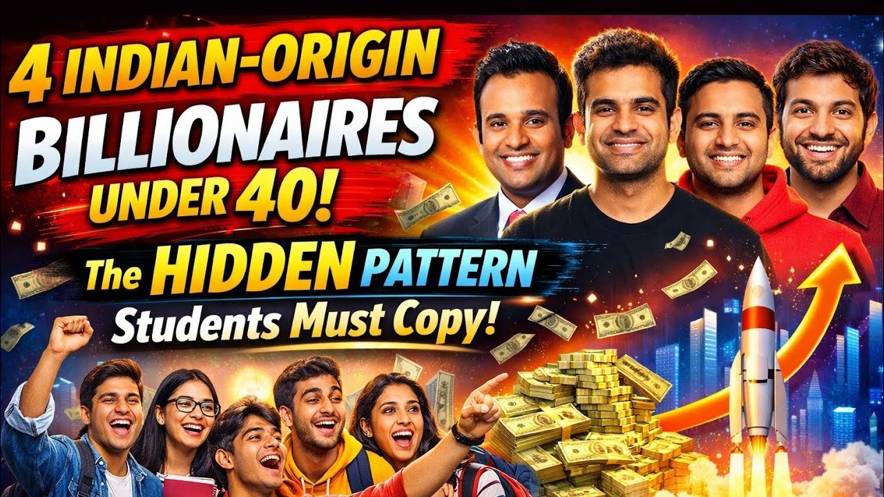 4 Indian-Origin Billionaires Under 40: The Hidden Pattern Students Must Copy