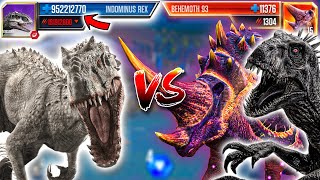 BEST INDOMINUS REX LEVEL 999 PVP BOSS BATTLES | Jurassic World: The Game