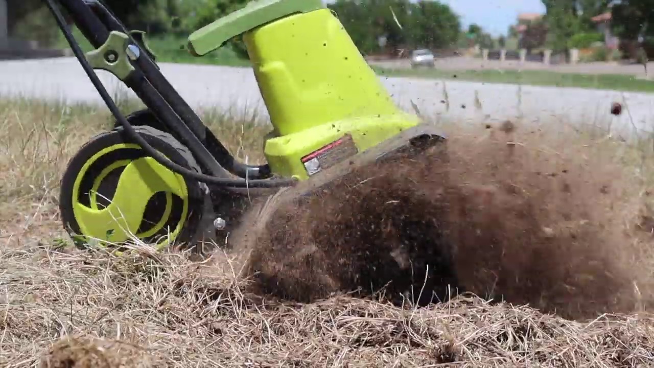 How I rototilled the lawn. (SunJoe 12 Amp, 16Inch Rototiller review