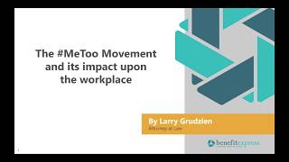 Webinar: #MeToo in the Workplace