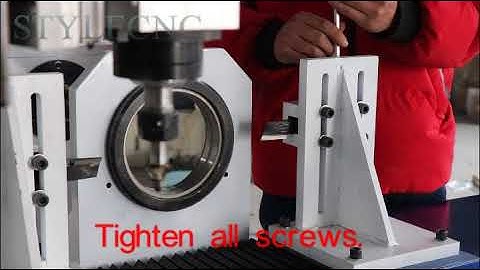 Training video in our factory: How to install the tools for CNC wood turning lathe.