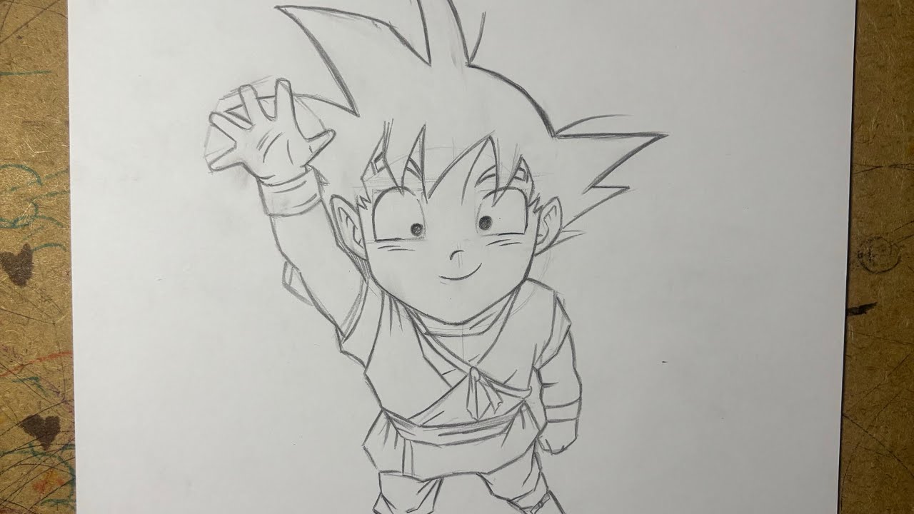 Cómo dibujar a Goku daima paso a paso #dragonballdaima - YouTube