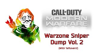 Warzone Sniper Dump Vol. 2 (with 'leftovers')