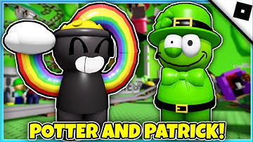 Cart Ride into Dave and Bambi - How to get POTTER AND PATRICK BADGES [SAINT PATRICKS] (ROBLOX)