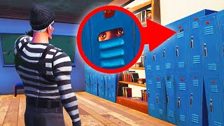 Playing HIDE & SEEK In A School! (Fortnite)