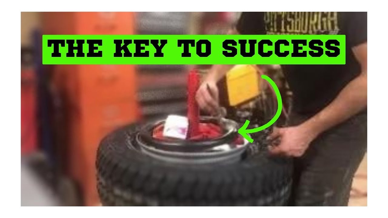 DIY How to Mount a tire and seat the bead using a bike tube with Habor