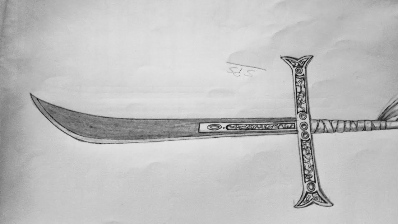 Drawing Dracule Mihawk Black Sword l One piece 