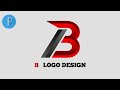 CARA BUAT LOGO DI PIXELLAB | LETTER B PROFESSIONAL LOGO DESIGN
