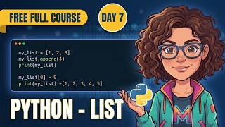 Free Python Basic to Advance Full Course | Day 7 — Lists