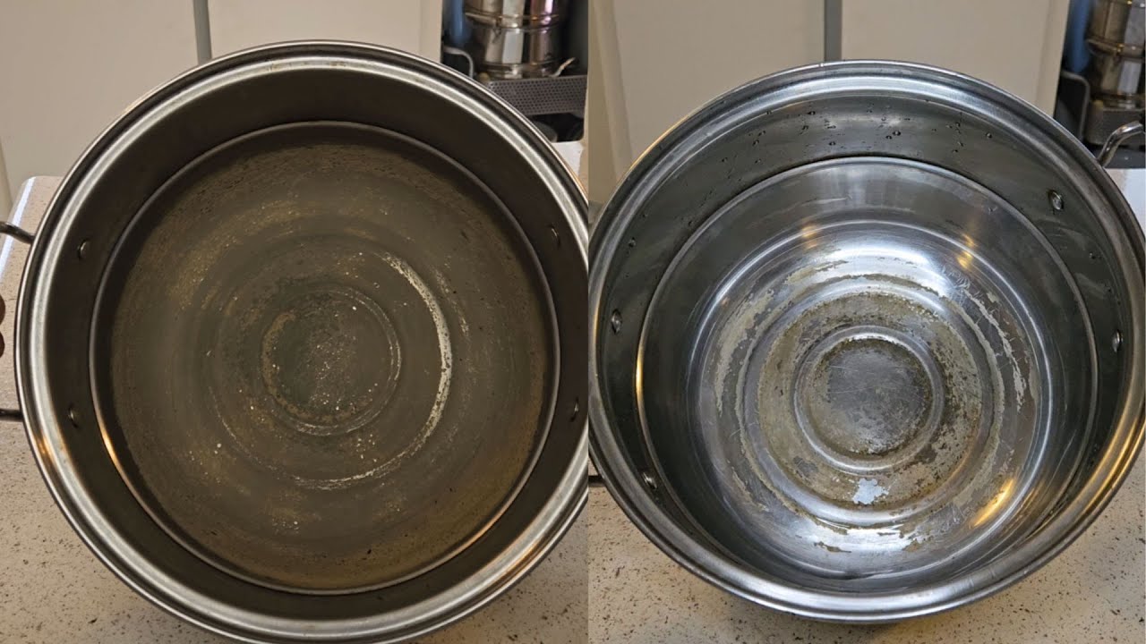 How To Clean Water Stains From Stainless Steel Pot YouTube How To Clean Water Stains From Stainless Steel Pot YouTube