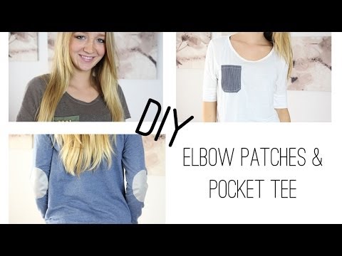 DIY Elbow Patches & Pocket Tee