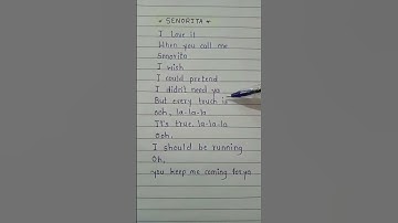 Thumbnail of Senorita 🌼 ~ Shwan Mendes & Camila Cabello #songlyrics