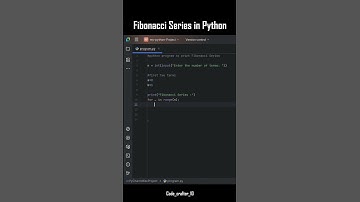 🔹 Python Program to Print Fibonacci Series | Beginner Friendly Tutorial