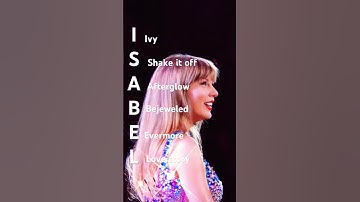 Your name your Taylor Swift songs🫶🏻 #taylorswift #taylorswiftversion #taylorswifteras