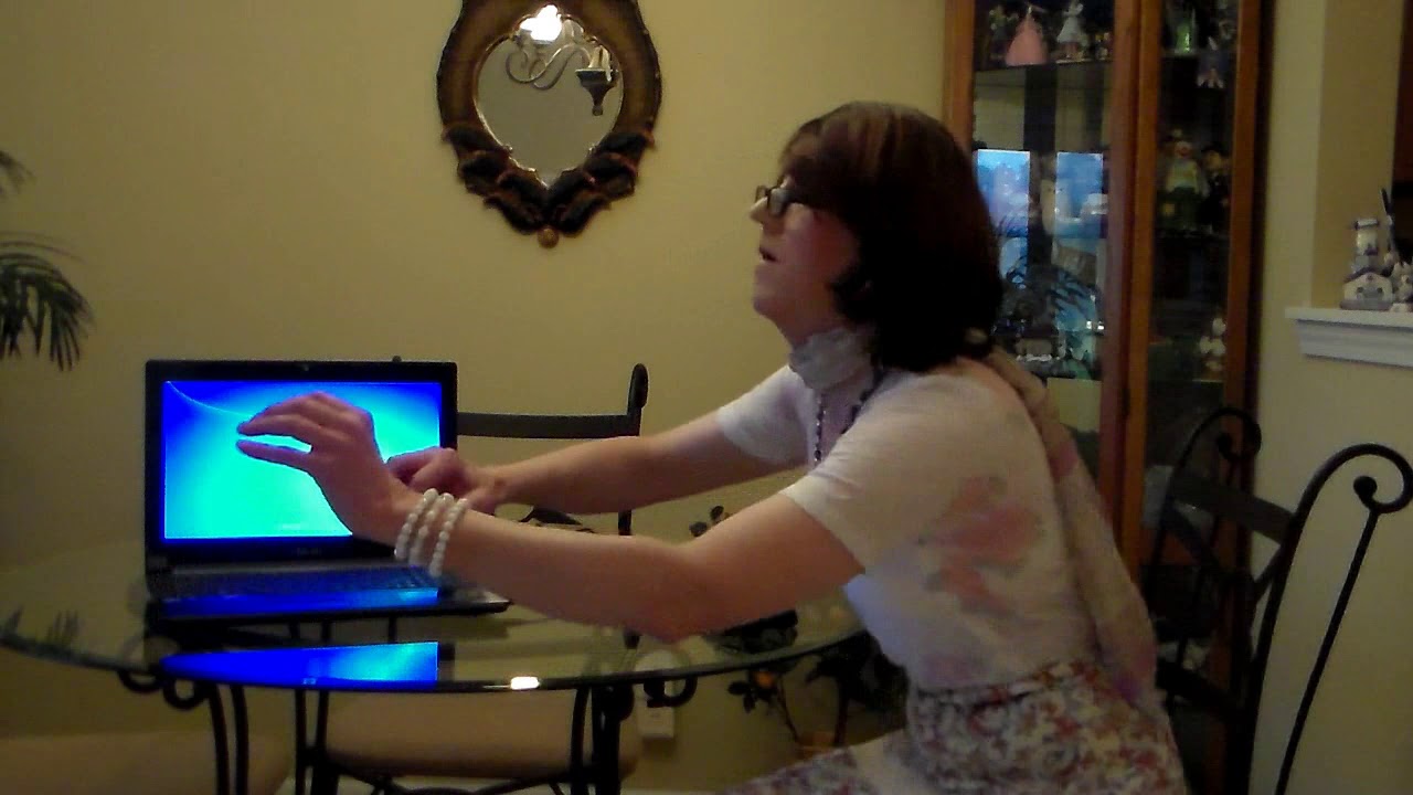 computer troubleshooting in a peasant skirt - YouTube