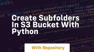 Create subfolders in s3 bucket with python