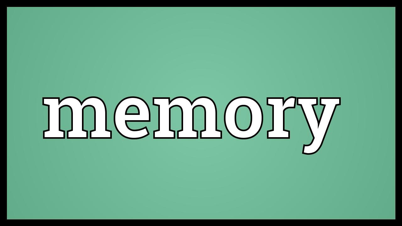 Memory Meaning YouTube