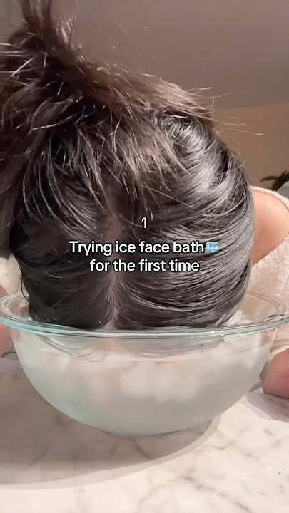 Ice bath WITHOUT the mess using @PTRskin  Water Drench Ice Facial Cooling Mist❄️🧊✨