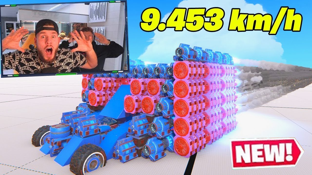 2 YOUTUBER BAUEN das SCHNELLSTE AUTO, WELTREKORD?!