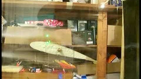 Wind Tunnel Airfoil Test with pulsing (slow motion)