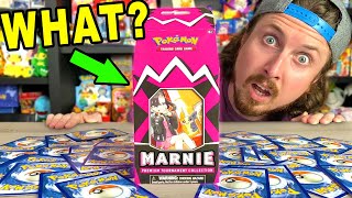 MOST STRANGE POKEMON CARDS BOX EVER MADE! Opening Marnie Premium Tournament Collection