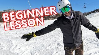 Beginner Snowboard Lesson  Heels, Toes & Straight