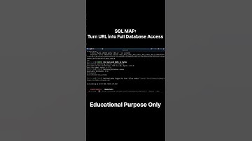 SQL MAP 🛡️ (video only educational purpose)#coding #python #sqlmap