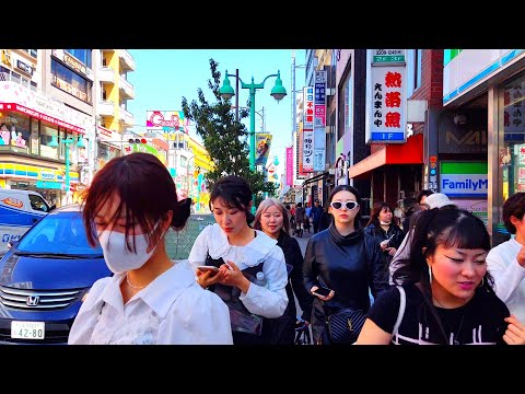[4K] 新大久保から東京新宿までのウォーキングツアー。Walking tour from Shin Okubo To Shinjuku.  Tokyo, Japan