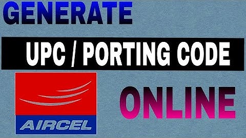 Trick to generate Aircel sim upc/porting code online