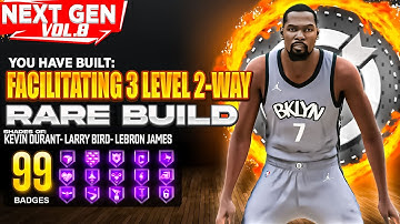 BEST FACILATATING 3 LEVEL 2 WAY BUILD ON NBA 2K22! RARE BUILD SERIES VOL. 8
