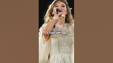 TAYLOR As Taylor Swift Songs | Glitched Swiftie | #shorts #taylorswift #erastour #fyp #fy #blowup