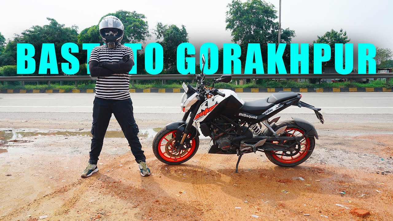 BASTI TO GORAKHPUR BIKE RIDE ON KTM DUKE 200 SOLO MONSOON RIDE YouTube